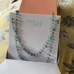 Modern Bohemian Layering Necklace - Turquoise S&D